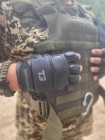 Рукавички тактичні шкіряні без пальців TACTIGEAR PS-8801 Patrol Black M
