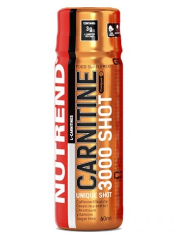 Комплексний жироспалювач Nutrend Carnitine 3000 Shot 60 ml Strawberry