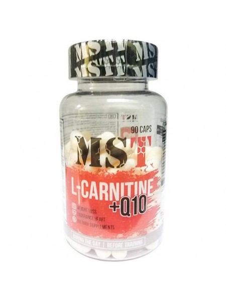 Жироспалювач для спорту MST Nutrition L-Carnitine+Q10 90 Caps