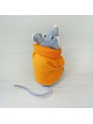 М'яка іграшка Kidsqo Мишеня Сніффі 15 см сірий з жовтогарячим (KD175)