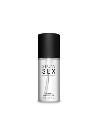Розігрівальна їстівна масажна олія Bijoux Indiscrets Slow Sex Warming massage oil 50 мл