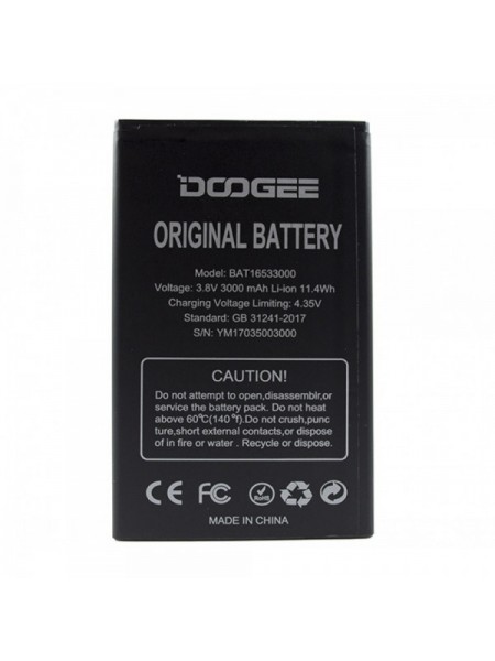 Акумулятор Doogee BAT16533000 для X9 / X9 Pro 3000 мА·год (T1011)