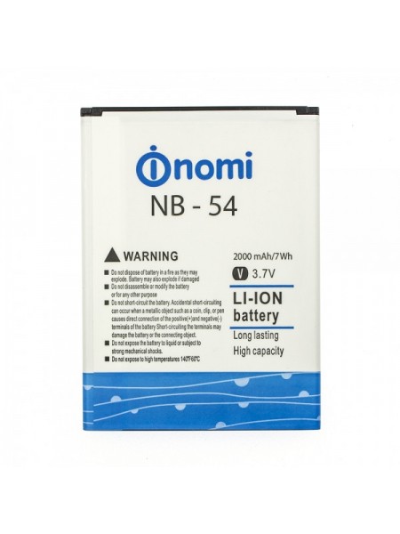 Акумулятор Nomi NB-54, NB-504 для i504 Dream 2000 mAh (MT662)