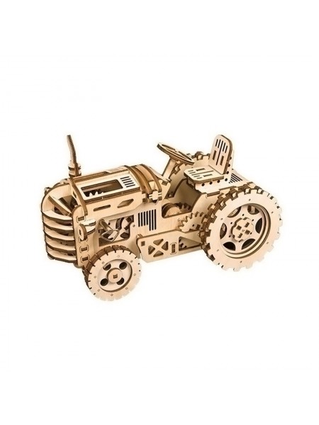 Дитячий дерев'яний 3D-конструктор Robotime LK401 Трактор