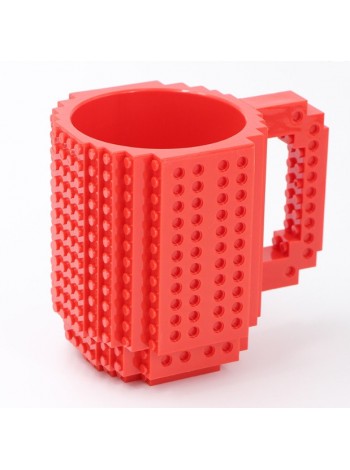 Чашка-конструктор SUNROZ у стилі "Lego" Червоний (SUN3777)