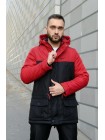 Комплект Парка червоно-чорна + Штани President + Бірсетка в подарунок Nike Репліка М (1586890721/1)