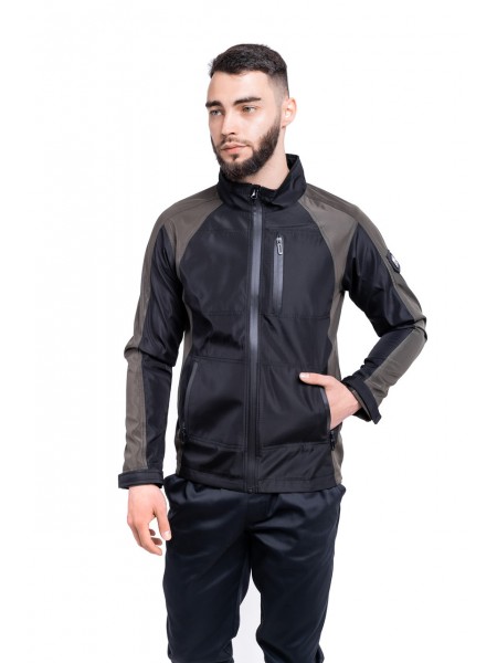 Куртка Intruder Softshell Lite "iForce" М Чорний з хакі (1589542282/1)