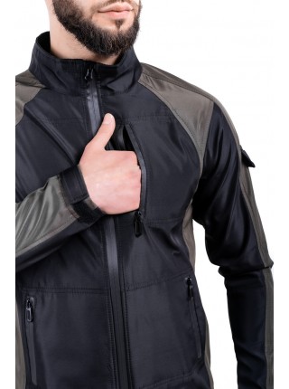 Куртка Intruder Softshell Lite "iForce" М Чорний з хакі (1589542282/1)