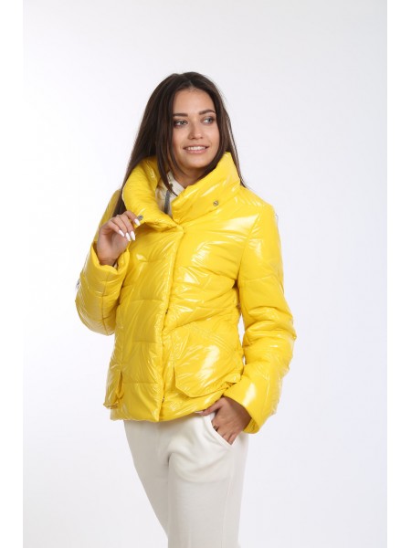 Куртка жіноча Актуаль жовтий лак монк 327 42