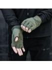 Рукавички тактичні армійські Annek з металевими вставками безпалі XL Хакі