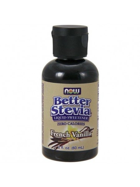 Замінник цукру NOW Foods Better Stevia Liquid 60 ml/500 servings/ French Vanilla