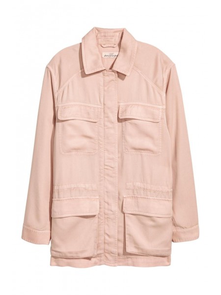 Жіноча куртка H&M 34 світло-рожевий 912514053
