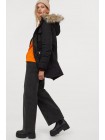 Жіноча парка H&M XS чорний 7402130