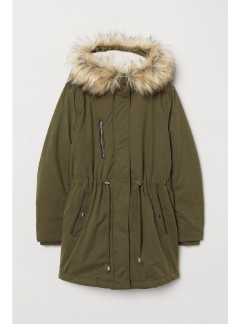 Жіноча парка H&M XS хакі 6935088