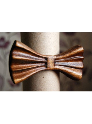 Дерев'яна метелик краватка 3D Мулат — 1 ручної роботи, серія Зирикот