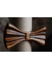 Дерев'яна метелик краватка 3D Мулат — 1 ручної роботи, серія Зирикот