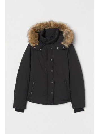Жіноча куртка Зимова H&M 34 чорний 7728320