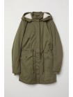Жіноча парка H&M 32 хакі 6408078