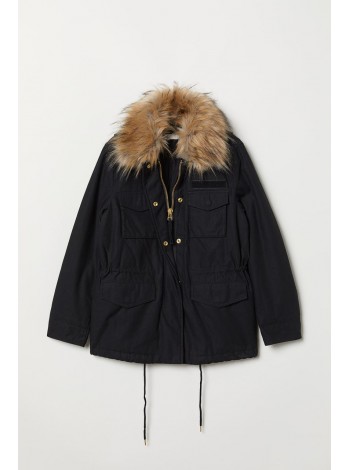 Парка H&M 34 чорний 6594538