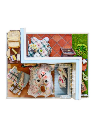 Ляльковий будинок конструктор для дітей Cute Room Z-002 Вінтаж 250х60х215 мм Різнобарвний (8625-34604)