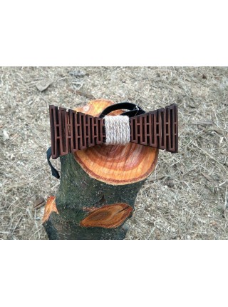 Дерев'яна метелик краватка Доріжка ручної роботи, серія Flexion