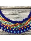 Кольє-силянка із чеського бісеру HatynkaUA Rainbow Necklace стильне намисто ручної роботи (SUN999_19)