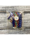 Кольє-силянка із чеського бісеру HatynkaUA Rainbow Necklace стильне намисто ручної роботи (SUN999_19)