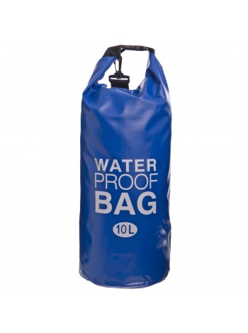 Водонепроникний гермомішок з плечовим ременем Waterproof Bag 10 л TY-6878-10 (PVC) Синій (PT0490)