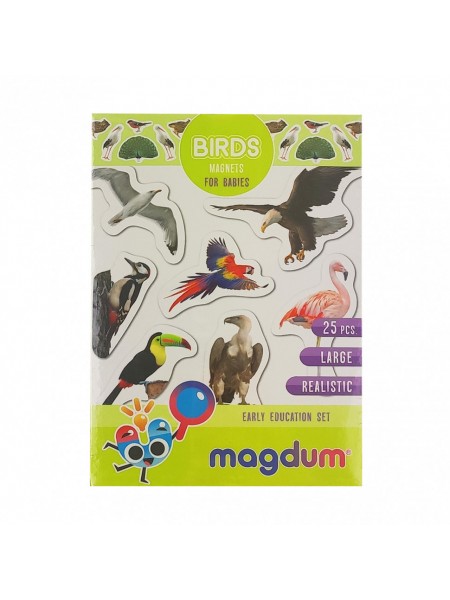 Дитячий набір магнітів Magdum Птахи фото ML4031-30 EN