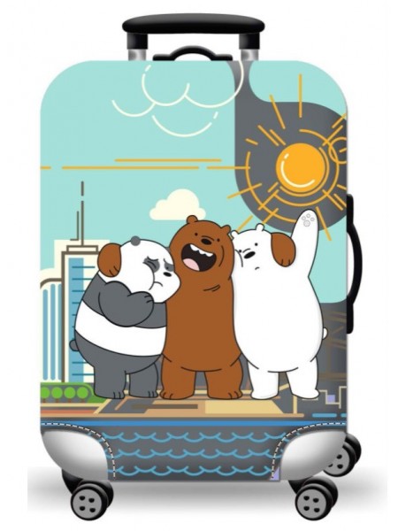 Чохол для валізи Turister City Bears S Різнобарвний (Stb_187S)