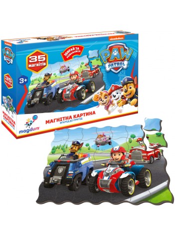 Дитячий набір магнітів Magdum Щенячий патруль "Вперед до пригод" ML4034-34 35 шт.