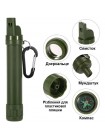 Портативний фільтр для води туристичний похідний Purewell L1500 1500 л Зелений (100827)