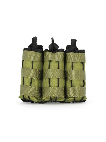 Підсумок під 3 магазини АК/М16 MOLLE відкритий VS Thermal Eco Bag хакі VS Teb