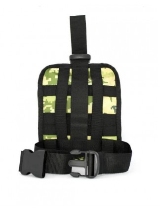 Аптечка підсумок велика набедрена VS Thermal Eco Bag MOLLE піксель зі змінним хрестиком шевроном VS TEB хакі