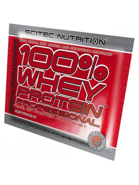 Протеин Scitec Nutrition 100% Whey Protein Professional 30 g /1 servings/ Strawberry White Chocolate