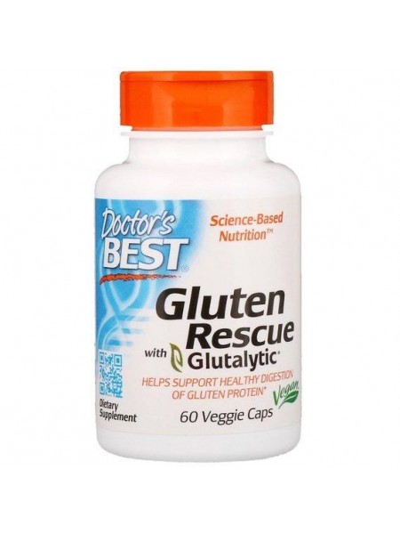 Травні ферменти Doctor's Best Gluten Rescue with Glutalytic 60 Veg Caps DRB-00401