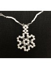 Кольє із чеського бісеру HatynkaUA Necklace намисто ручної роботи під шию в зимовому стилі (SUN999_24)