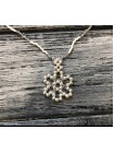Кольє із чеського бісеру HatynkaUA Necklace намисто ручної роботи під шию в зимовому стилі (SUN999_24)