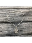 Кольє із чеського бісеру HatynkaUA Necklace намисто ручної роботи під шию в зимовому стилі (SUN999_24)