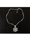 Кольє із чеського бісеру HatynkaUA Necklace намисто ручної роботи під шию в зимовому стилі (SUN999_24)