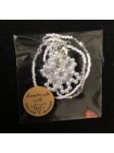 Кольє із чеського бісеру HatynkaUA Necklace намисто ручної роботи під шию в зимовому стилі (SUN999_24)