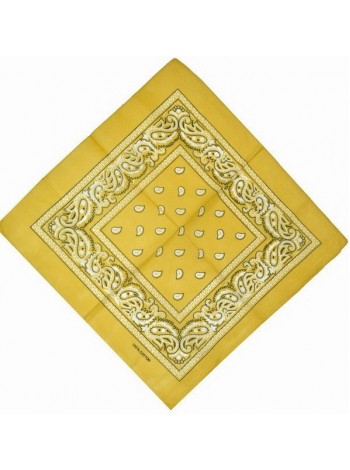 Бандана з малюнком 55х55 Жовта (K016/2)