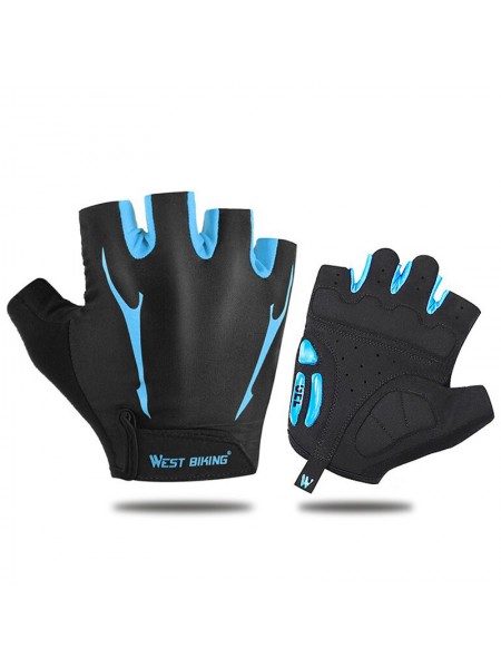 Велосипедні рукавички West Biking 0211190 L Blue (4934-14757)