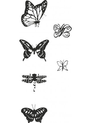 Набір штампів Heyda Метелики 6 шт (204888443)