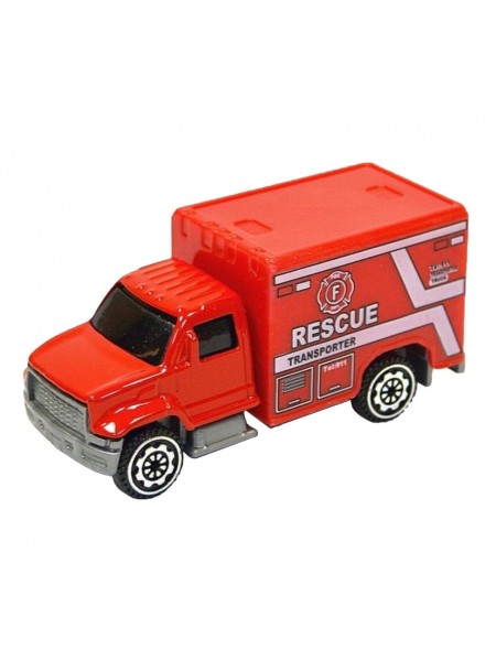 Машинка іграшкова Спецтехніка АвтоПром 7637 масштаб 1:64 металева Rescue