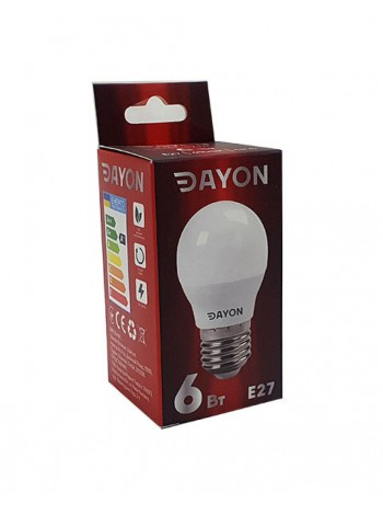 Світлодіодна лампа DAYON G45 6 W 4100 K E27 (EMT-1716)