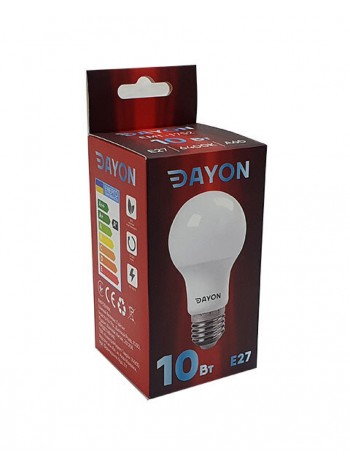 Світлодіодна лампа DAYON A60 10 W 6400 K E27 (EMT-1752)