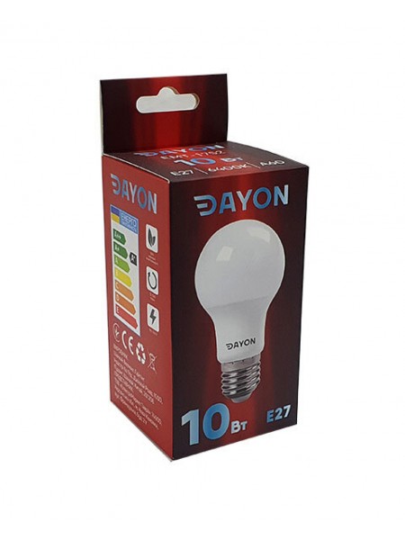 Світлодіодна лампа DAYON A60 10 W 6400 K E27 (EMT-1752)