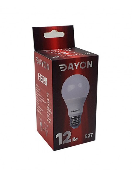 Світлодіодна лампа DAYON A60 12 W 4100 K E27 (EMT-1706)