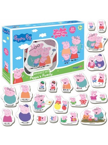 Набір магнітів "Свинка Пеппа. Сім'я Пеппи" Magdum МО 5031-04